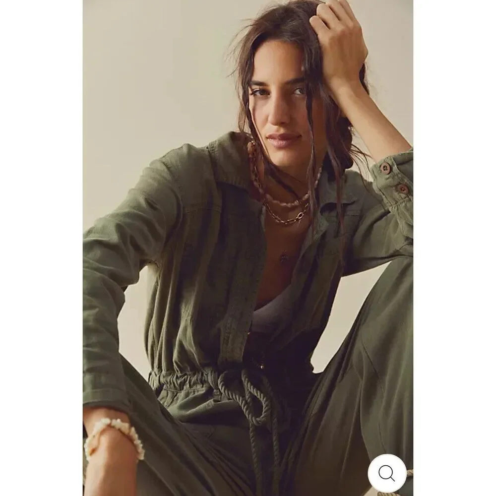 Free People Olive Jumpsuit - Picture 2 of 13